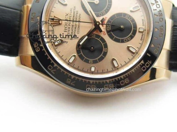 0107 Daytona 116515 Noob 1:1 Best Edition RG Black Dial On Black Leather Strap A NewStyle 3789